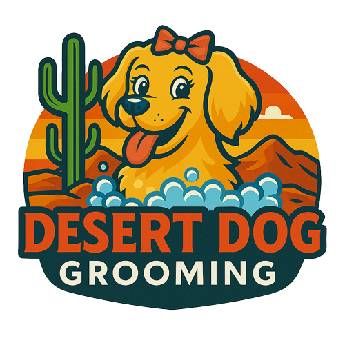 Desert Dog Grooming Mobile Dog Grooming Logo
